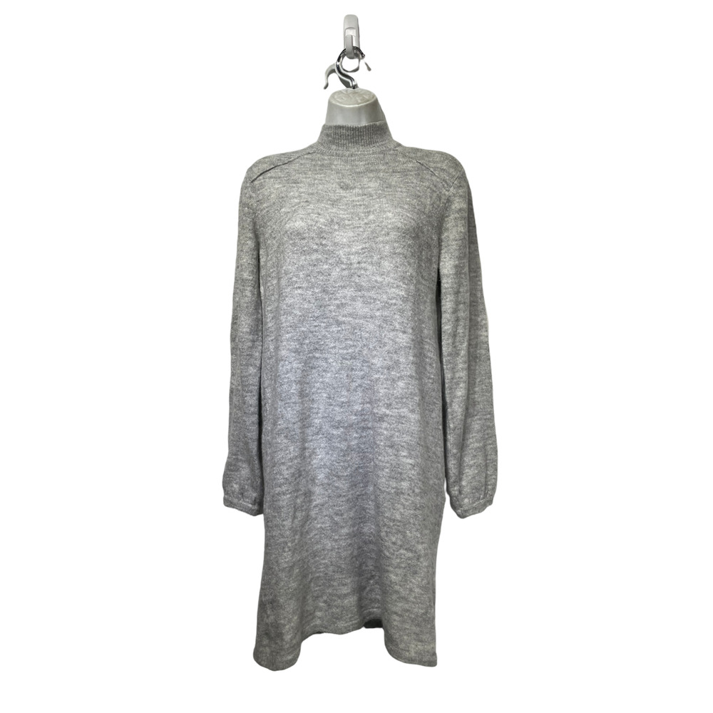 vila clothes vigina gray long sleeve sweater dress Womens size XS